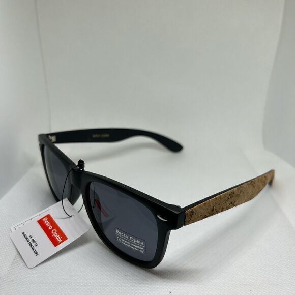 Retro Classic Cork Unisex Sunglasses - Picture 1 of 3